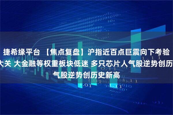 捷希缘平台 【焦点复盘】沪指近百点巨震向下考验3800大关 大金融等权重板块低迷 多只芯片人气股逆势创历史新高